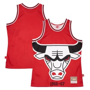 Chicago Bulls Hardwood Classics Personalisable Blown Out Fashion Jersey Red