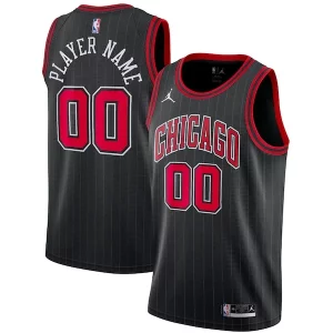 Chicago Élégant Bulls Jordan Brand Swingman Custom Jersey Statement Edition Black