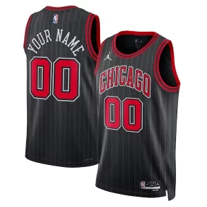 Chicago Bulls Jordan Brand Unisex Bold 2022/23 Swingman Custom Jersey Statement Edition Black