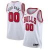 Chicago Admirable Bulls Nike Unisex Swingman Custom Jersey White Association Edition