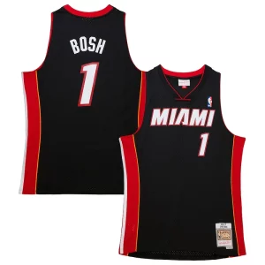 Chris Bosh Miami Heat Charming Hardwood Classics Swingman Jersey Black