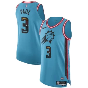 Chris Paul Phoenix Suns Nike 2022/23 Authentic Jersey City Dashing Edition Turquoise