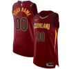 Cleveland Cavaliers Nike Commémoratif Authentic Custom Jersey Wine Icon Edition