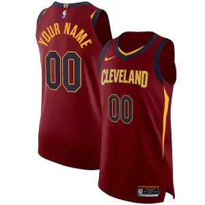 Cleveland Cavaliers Nike Commémoratif Authentic Custom Jersey Wine Icon Edition
