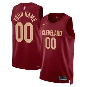 Cleveland Uniques Cavaliers Nike Unisex Swingman Custom Jersey Burgundy Icon Edition