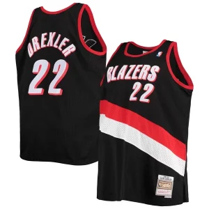 Clyde Drexler Portland Trail Blazers 1991/92 Big & Tall Hardwood Classics Swingman Jersey Black Tendance