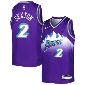 Collin Sexton Utah Jazz Nike Youth 2022/23 Swingman Jersey City Edition Purple Incontournable
