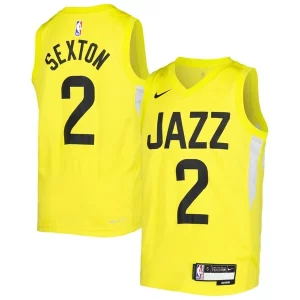 Collin Sexton Utah Jazz Uniques Nike Youth Swingman Jersey Icon Edition Yellow