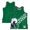 Dallas Mavericks Hardwood Classics Blown Out Fashion Jersey Tendance Green