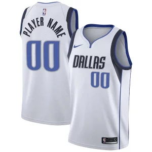 Dallas Mavericks Nike 2020/21 Swingman Captivant Custom Jersey Association Edition White