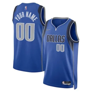 Dallas Mavericks Nike 2021/22 Diamond Swingman Custom Jersey Icon Exceptionnel Edition Blue