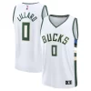 Damian Lillard Milwaukee Bucks Fast Break Notable Replica Player Jersey Association Edition White