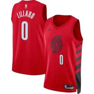 Damian Lillard Luxueux Portland Trail Blazers Jordan Brand Unisex Swingman Jersey Statement Edition Red