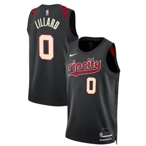 Damian Lillard Portland Trail Blazers Nike Unisex 2023/24 Swingman Jersey Black Gracieux City Edition