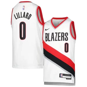 Damian Lillard Portland Trail Blazers Nike Youth Swingman Classique Jersey Association Edition White
