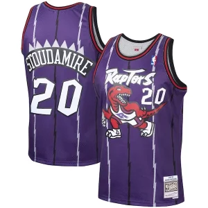 Damon Stoudamire Toronto Raptors 1995/96 Hardwood Classics Exquisite Swingman Jersey Purple
