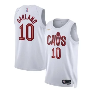 Darius Garland Cleveland Cavaliers Nike Unisex Élégant Swingman Jersey Association Edition White/Wine