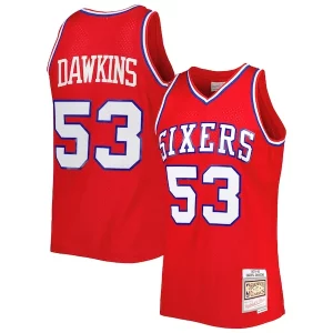 Darryl Dawkins Philadelphia 76ers Éclatant Hardwood Classics 1979/80 Swingman Jersey Red