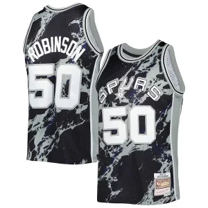David Dashing Robinson San Antonio Spurs 1998/99 Hardwood Classics Marble Swingman Jersey Black