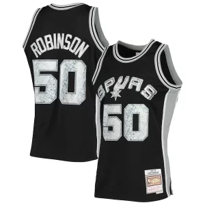 David Robinson San Antonio Spurs 1998/99 Hardwood Classics NBA Stylish 75th Anniversary Diamond Swingman Jersey Black