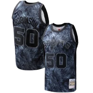 David Robinson San Antonio Spurs Hardwood Classics 1998/99 Tie Dye Swingman Jersey Classique Black