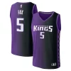 De'Aaron Fox Sacramento Kings Magnifique Fast Break Replica Player Jersey Statement Edition Purple