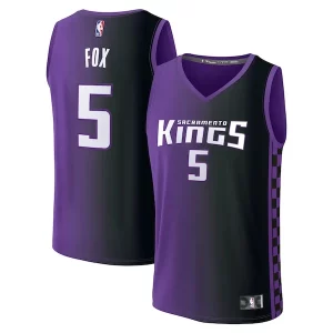 De'Aaron Fox Sacramento Kings Magnifique Fast Break Replica Player Jersey Statement Edition Purple