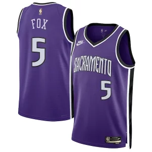De'Aaron Fox Sacramento Kings Nike Unisex 2024/25 Swingman Jersey Purple Classic Exclusif Edition