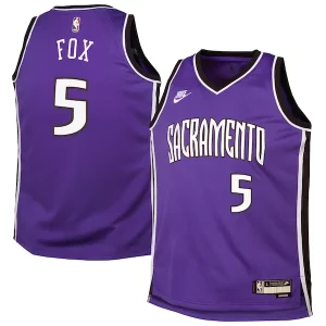De'Aaron Fox Sacramento Kings Nike Youth Tendance 2024/25 Swingman Jersey Purple Classic Edition