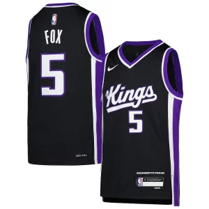 De'Aaron Fox Sacramento Kings Nike Youth Swingman Collectible Jersey Icon Edition Purple