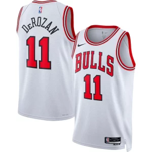 DeMar DeRozan Chicago Bulls Nike Unisex 2022/23 Swingman Éclatant Player Jersey White Association Edition