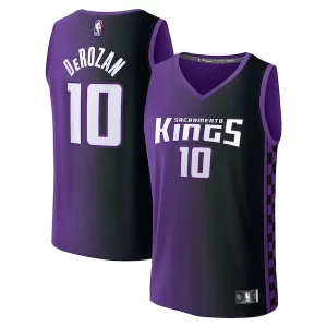 DeMar Unique DeRozan Sacramento Kings Fast Break Replica Jersey Statement Edition Purple
