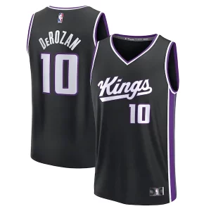 DeMar DeRozan Sacramento Kings Fast Confortable Break Replica Player Jersey Icon Edition Black