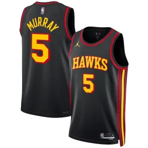 Dejounte Murray Atlanta Hawks Jordan Brand Unisex Swingman Jersey Statement Edition Confortable Black