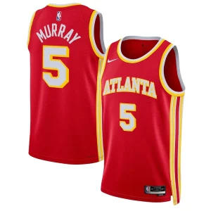 Dejounte Murray Atlanta Hawks Nike Unisex Refiné Swingman Jersey Association Edition Red