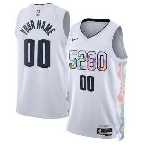 Denver Nuggets Nike Unisex 2024/25 Custom Swingman Jersey Prime City Edition White