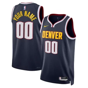 Denver Nuggets Nike Unisex Swingman Custom Notable Jersey Navy Icon Edition