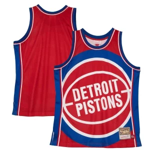 Detroit Pistons Hardwood Classics Blown Out Fashion Jersey Red Luxueux