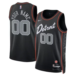 Detroit Splendide Pistons Nike Unisex 2023/24 Custom Swingman Jersey Black City Edition