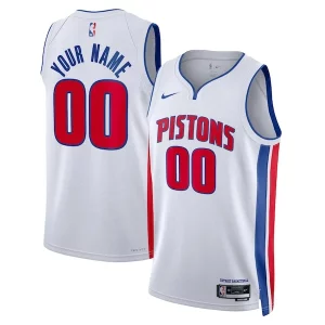 Detroit Superbe Pistons Nike Unisex Swingman Custom Jersey White Association Edition