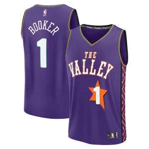 Devin Booker Phoenix Suns Youth 2024/25 Fast Break Player Jersey City Edition Purple Haut de gamme