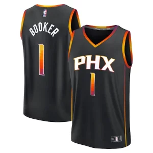 Devin Booker Phoenix Suns Fast Break Premium Replica Player Jersey Statement Edition Black