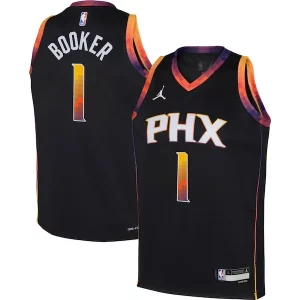 Devin Booker Phoenix Suns Jordan Brand Youth Swingman Jersey Statement Edition Black Distingué
