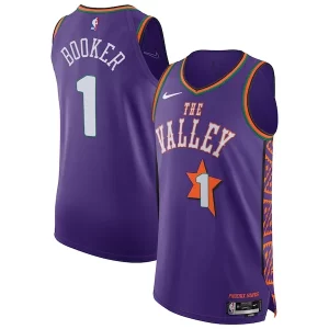 Devin Booker Phoenix Suns Nike 2024/25 Authentic Dashing Player Jersey City Edition Purple