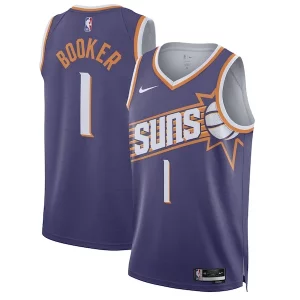 Devin Booker Phoenix Suns Exquisite Nike Unisex Swingman Jersey Icon Edition Purple/White