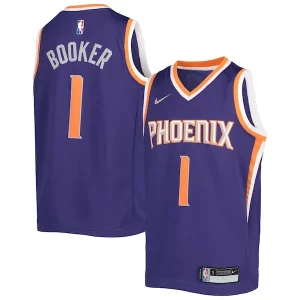 Devin Booker Phoenix Distingué Suns Nike Youth 2021/22 Diamond Swingman Jersey Icon Edition Purple
