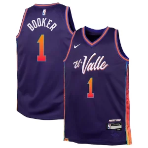 Devin Booker Phoenix Suns Nike Youth Swingman Replica Refiné Jersey City Edition Purple