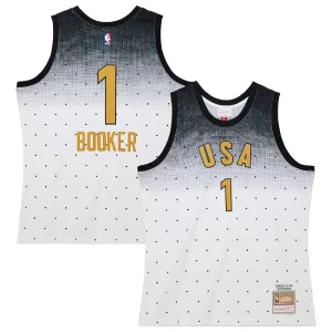 Devin Booker Team USA 2016 Hardwood Classics Rising Stars Swingman Jersey Gracieux White