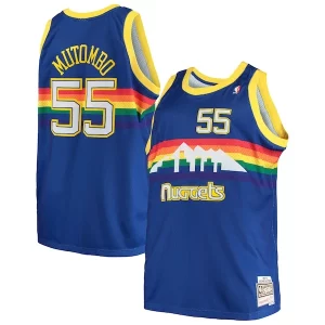 Dikembe Mutombo Denver Nuggets Exclusif 1991/92 Big & Tall Hardwood Classics Swingman Jersey Royal
