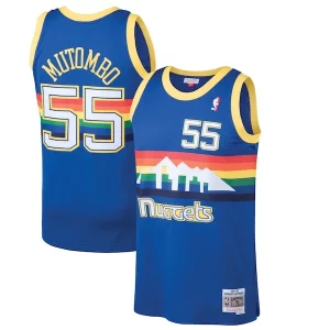 Dikembe Mutombo Denver Nuggets 1991/92 Hardwood Classics Swingman Authentique Jersey Blue